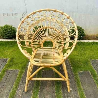 Ghế mây Peacock đuôi công tròn - S000108