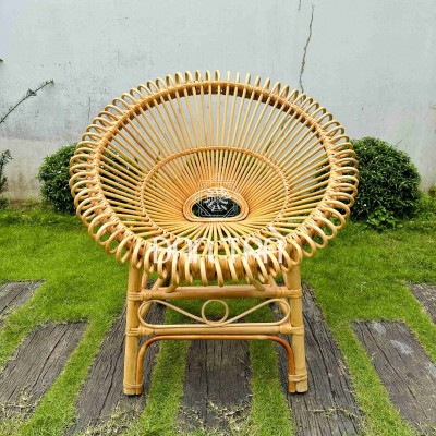 Ghế mây bông sen tròn - S000123