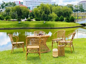 Combo bộ bàn ghế ăn chữ X